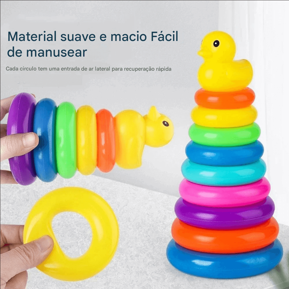 Bolinhas de Empilhar Montessori - Brinquedo Educativo para Bebês