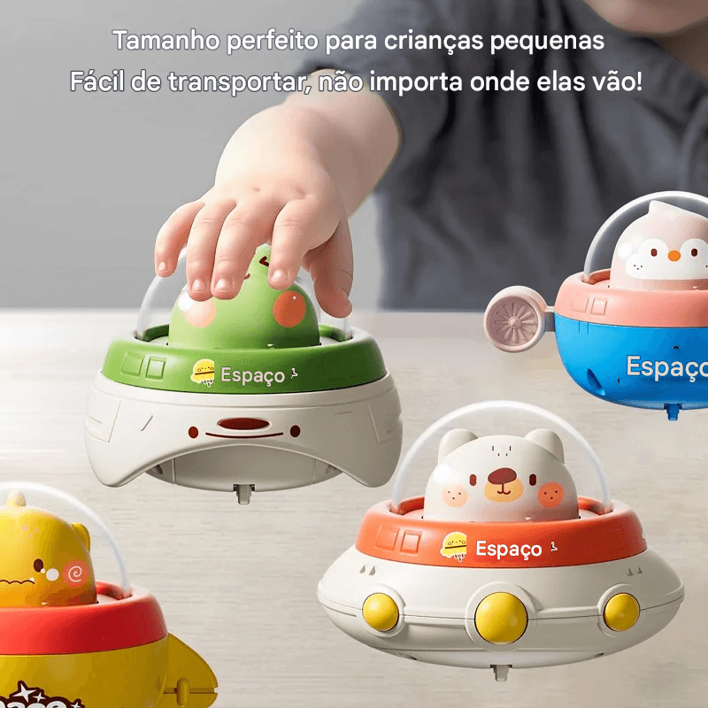 Carro Animal para Bebê - Brinquedo Interativo de Empurrar