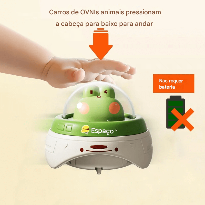 Carro Animal para Bebê - Brinquedo Interativo de Empurrar