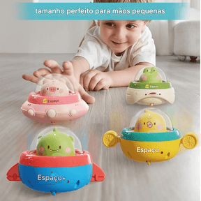 Carro Animal para Bebê - Brinquedo Interativo de Empurrar