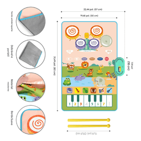 Tapete Musical - Teclado de Piano e Tambor