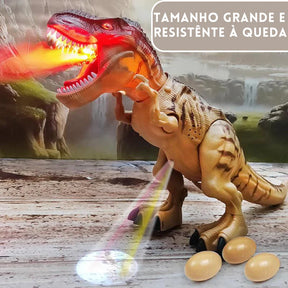 Brinquedo Dinossauro TRex Elétrico com Led