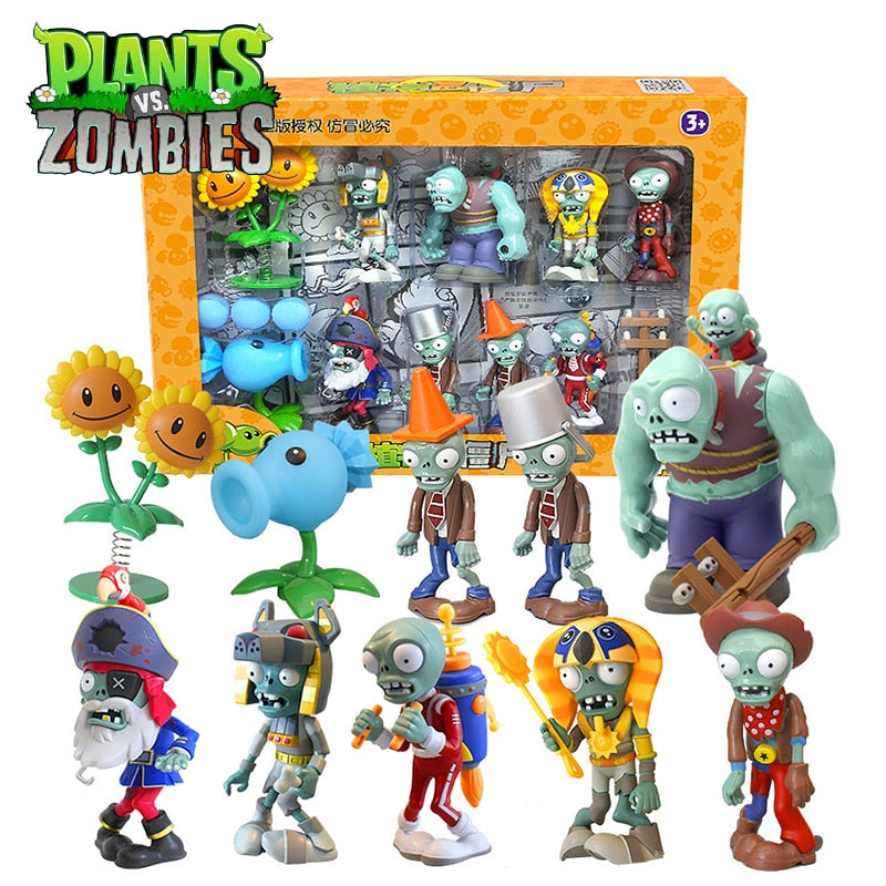 Brinquedos Zumbi Conjunto Plantas vs Zumbi