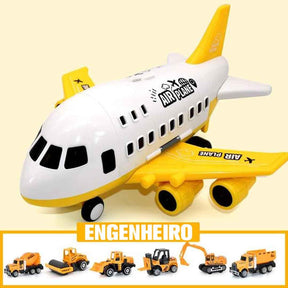 Avião Super Ação com 6 Carrinhos