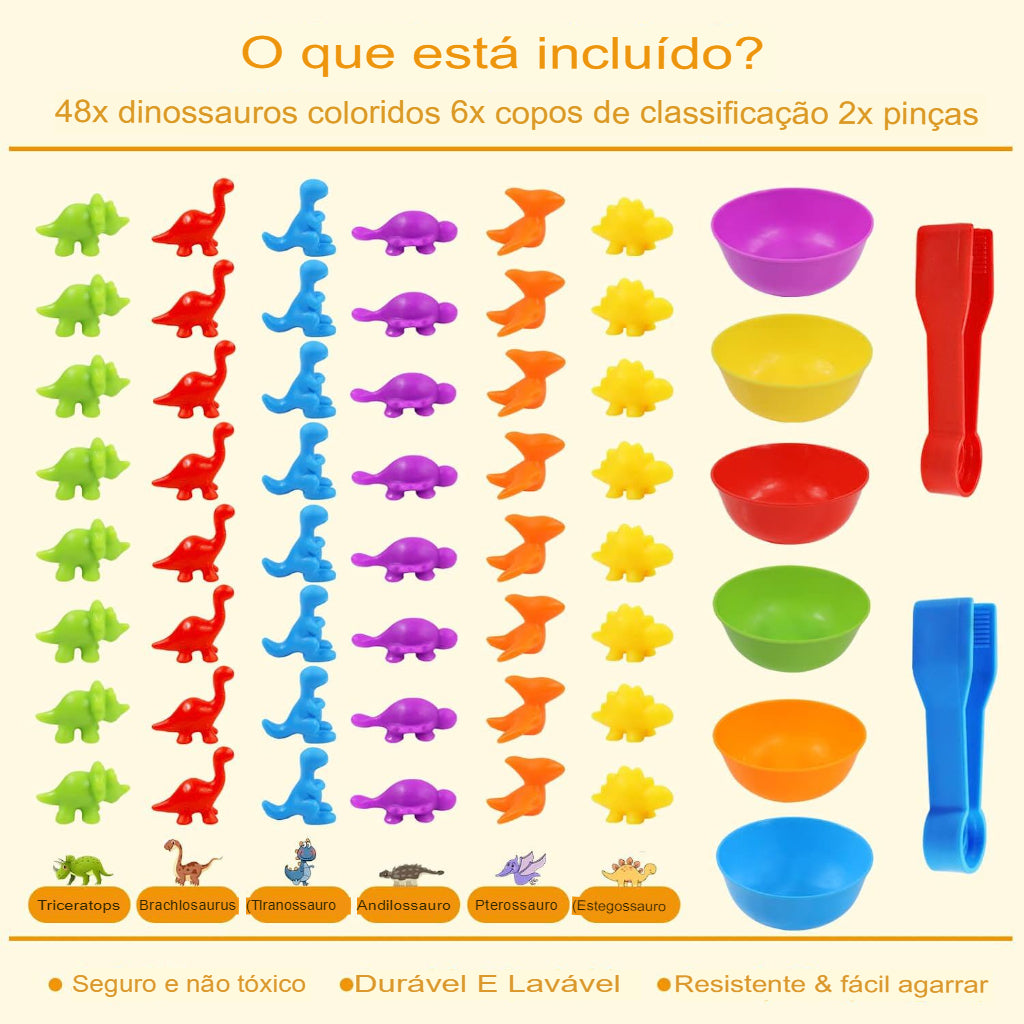 Jogo do Dinossauro Colorido