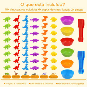 Jogo do Dinossauro Colorido